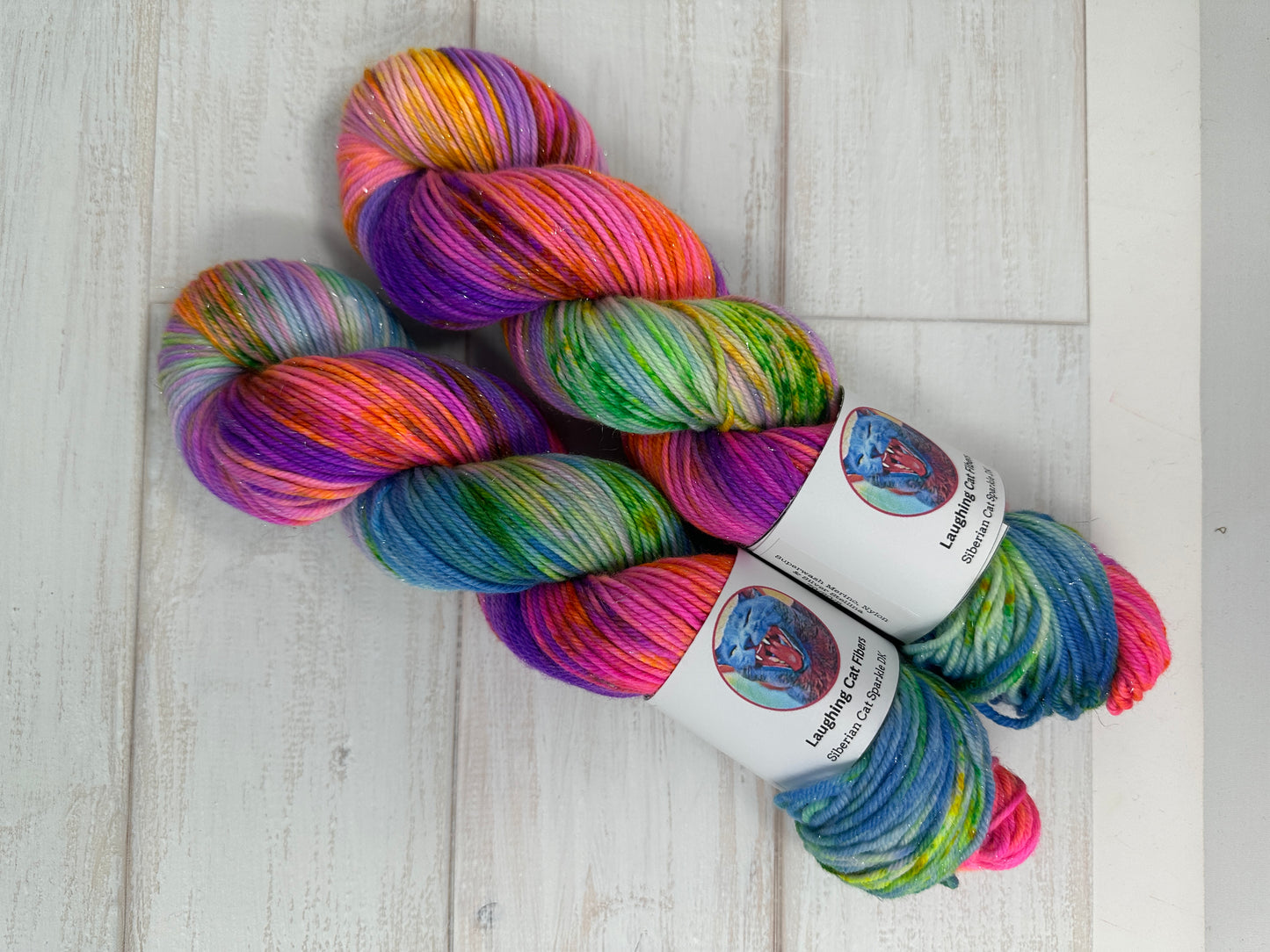 "Gumball Nebula" on Various Yarn Bases