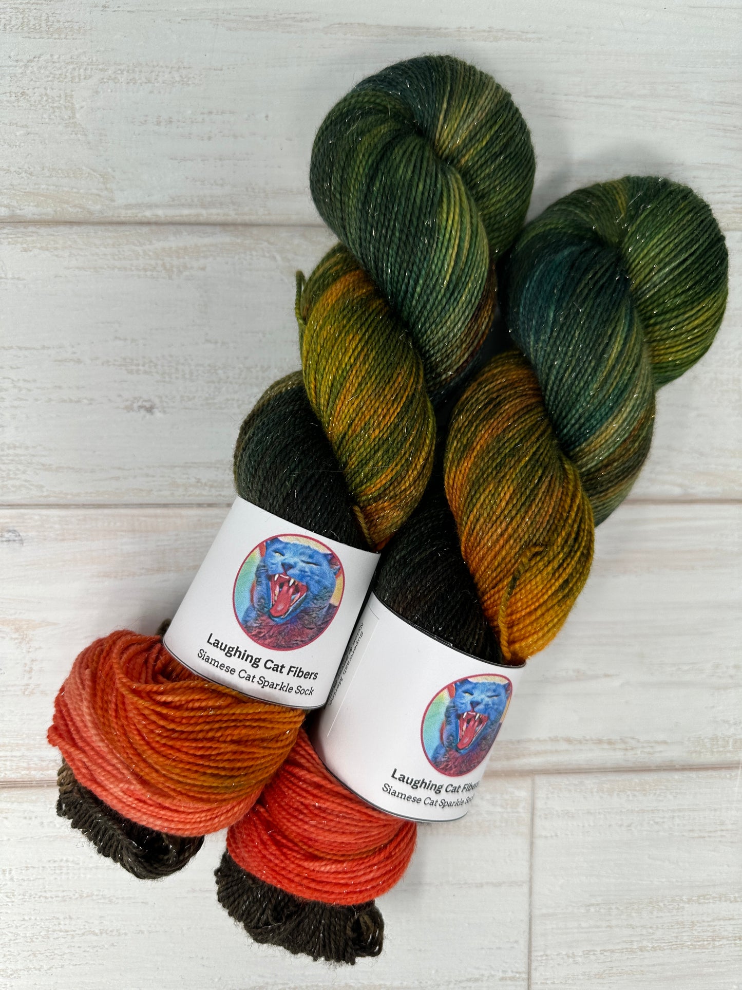 "The Cascades" on Various Yarn Bases