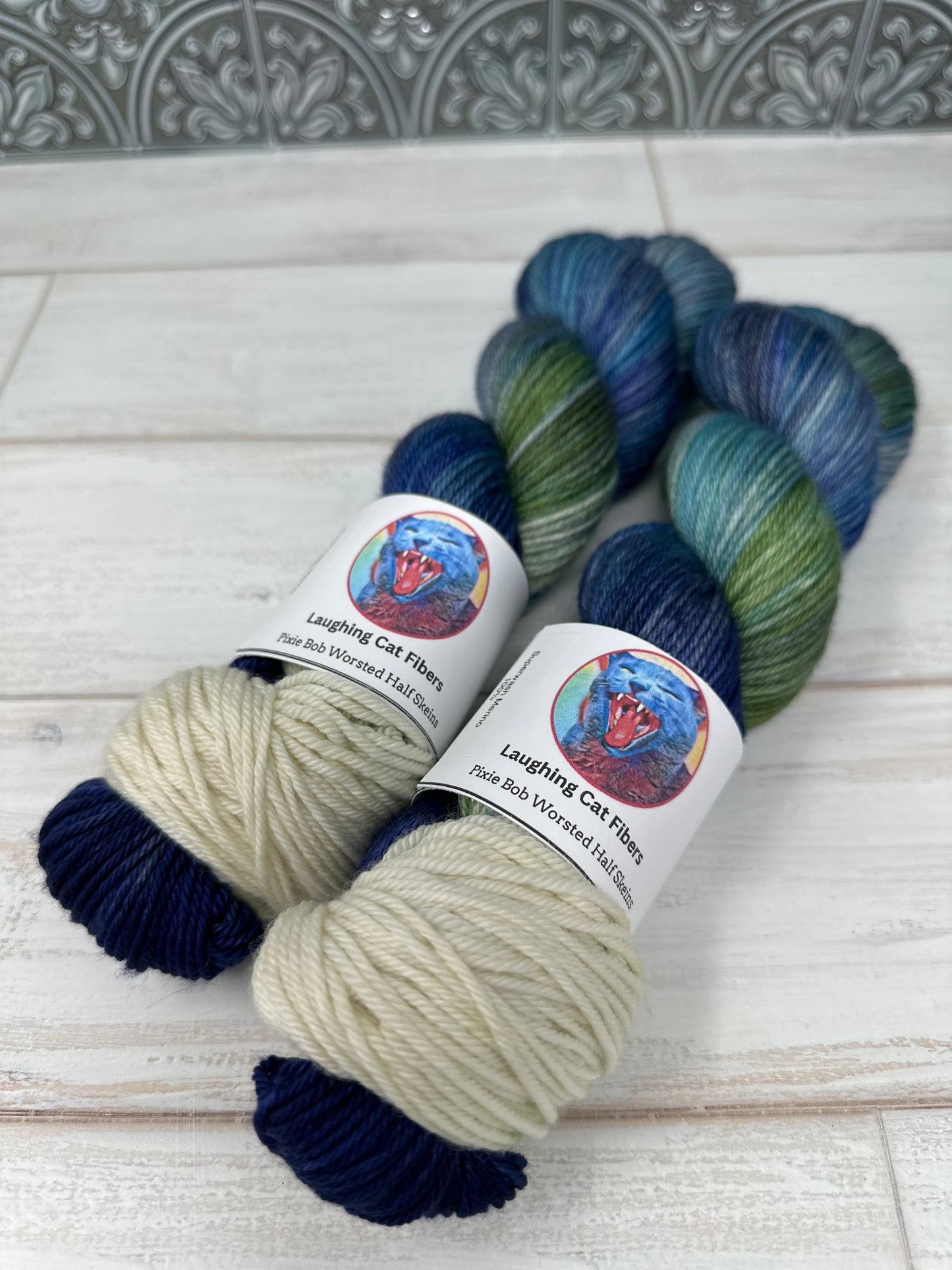 "Boreas" on Various Yarn Bases