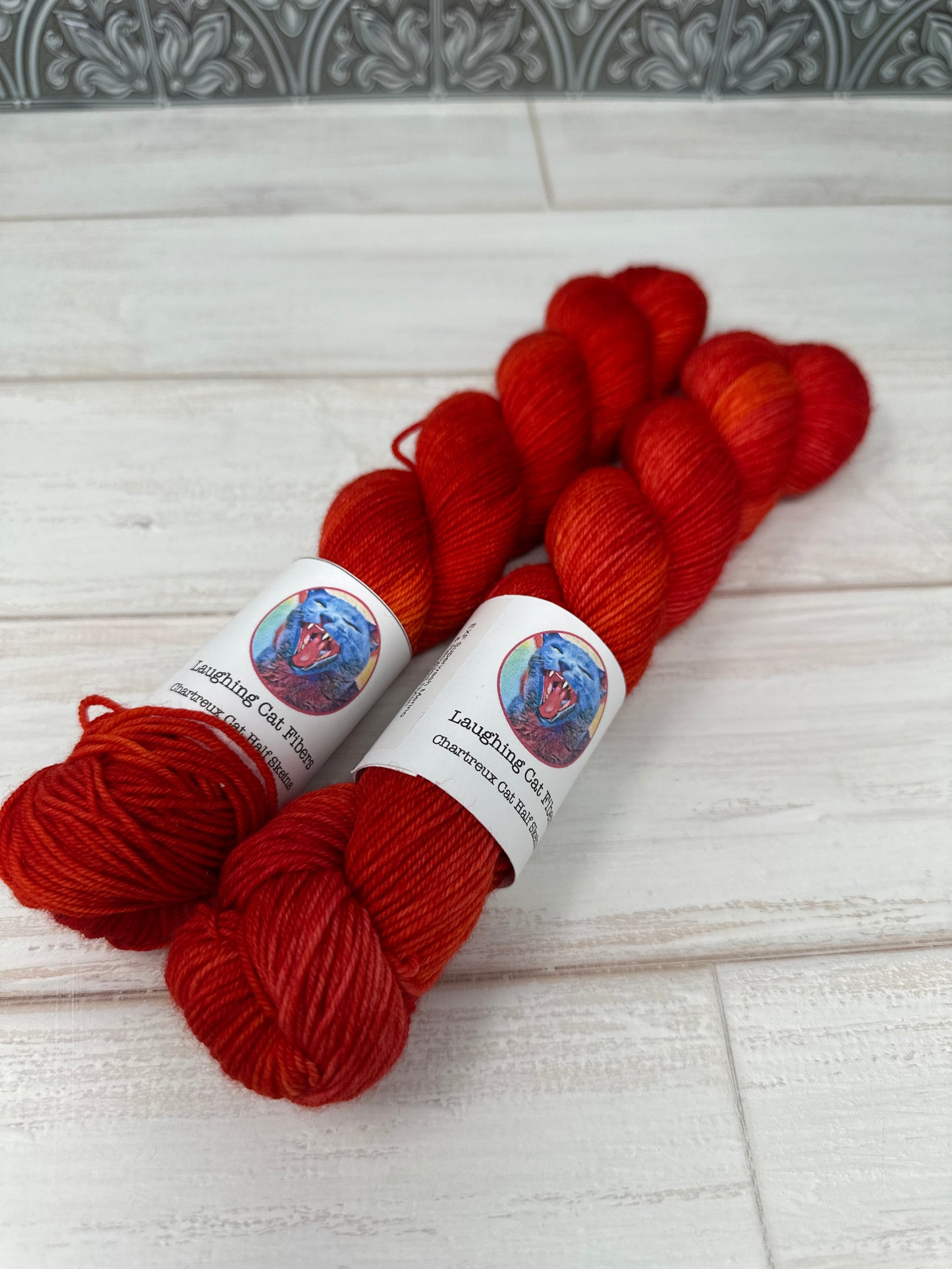 "Cayenne Pepper" on Various Yarn Bases