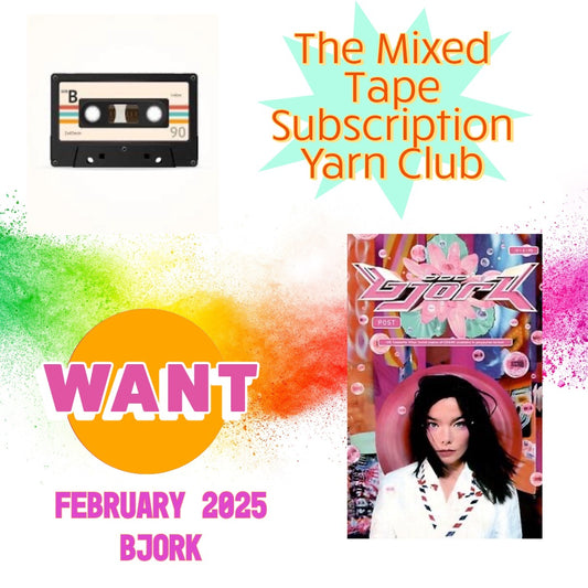 Monthly Subscription Yarn Club: Mixed Tape: Amazing Album Art