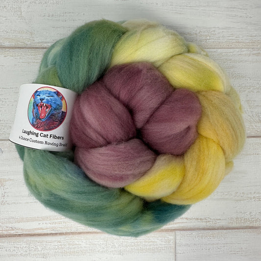 Psyche Entering Cupid’s Garden — Hand-Dyed Wool Roving