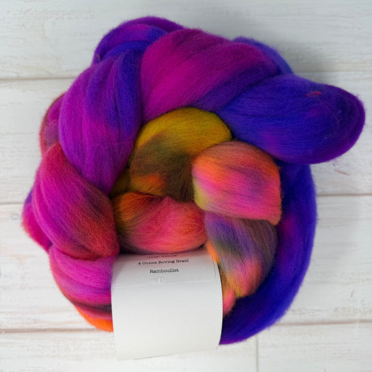 Crab Nebula — Hand-Dyed Wool Roving