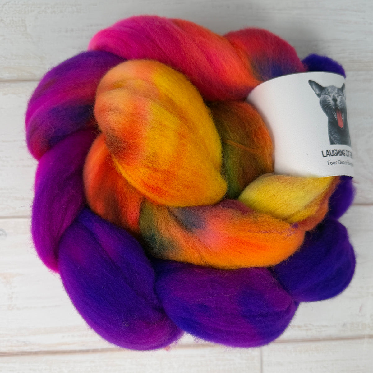 Crab Nebula — Hand-Dyed Wool Roving