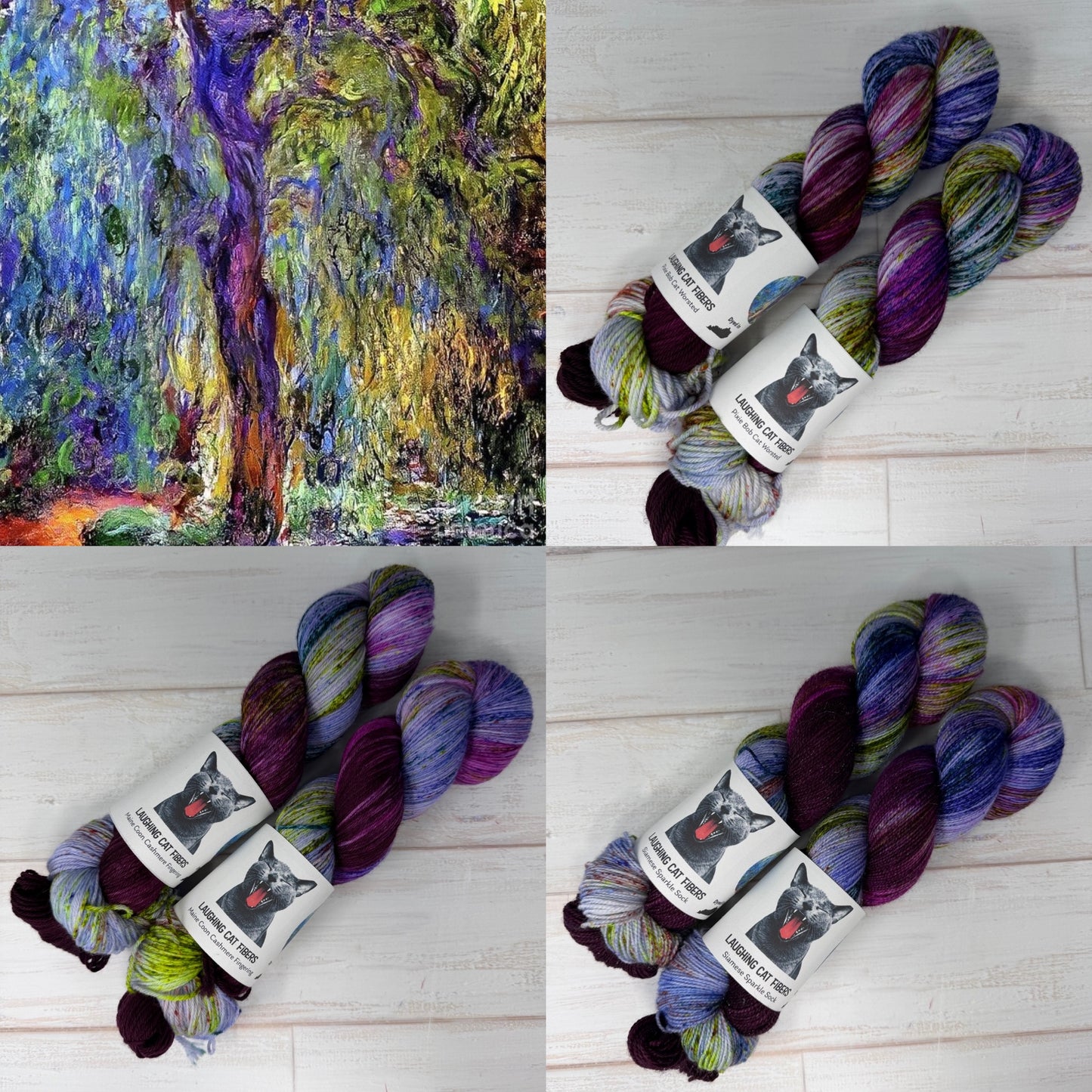 Weeping Willow — Claude Monet Series | UV Reactive