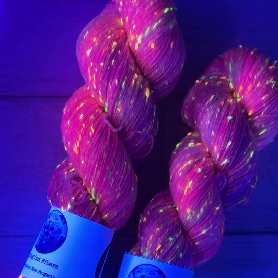 Video Clip of It's OK to Be a Unicorn under black light 