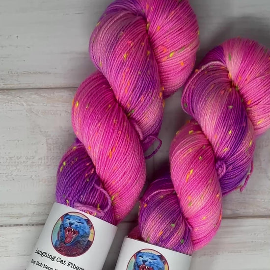 video clip of It's OK to Be a Unicorn yarn in normal light 