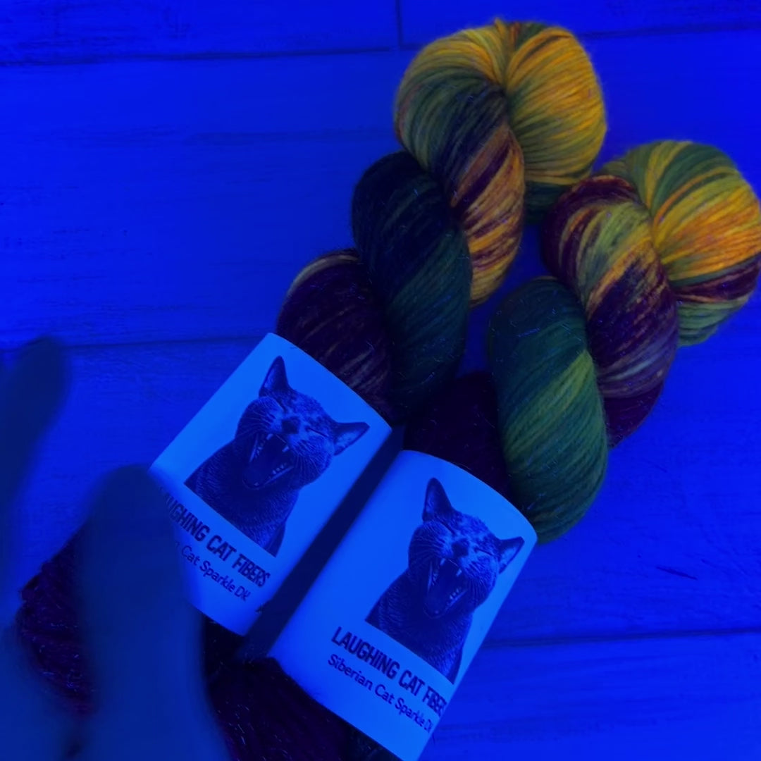 video clip of Pillars of Creation under black light 