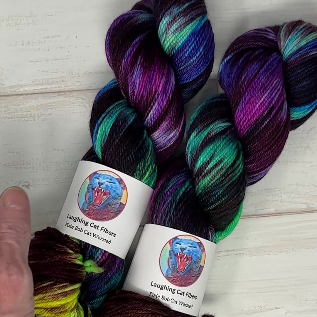 video clip of yarn under normal light