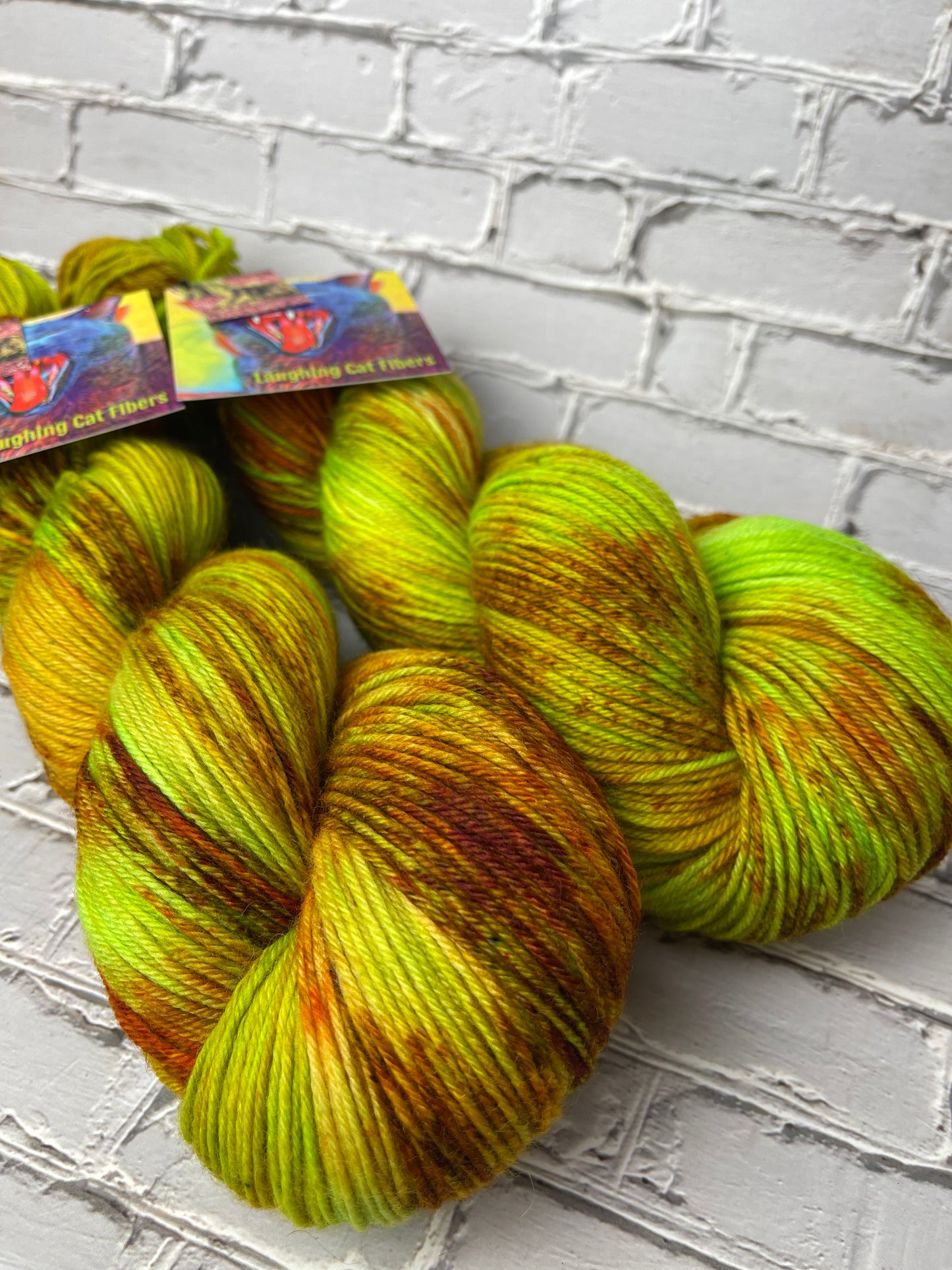 "Lichen" on Various Yarn Bases