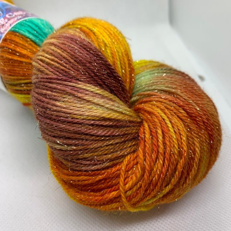 "Vincent's Sunflowers" on Various Yarn Bases